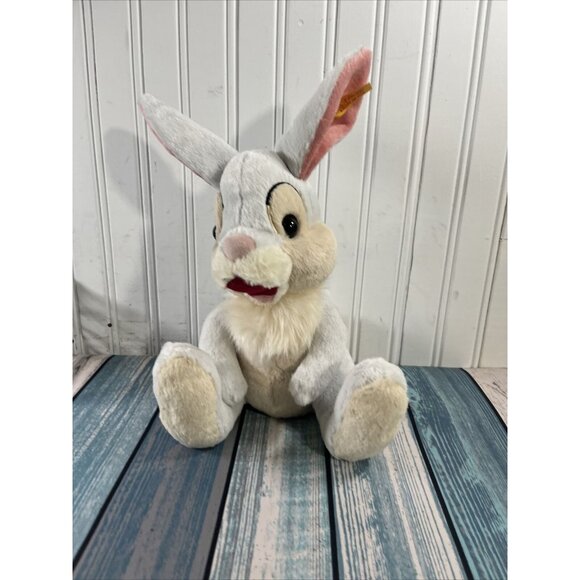 STEIFF BRAND DISNEY THUMPER BUNNY RABBIT FROM BAMBI CLASSIC FILM PLUSH TOY 11" - Picture 1 of 6